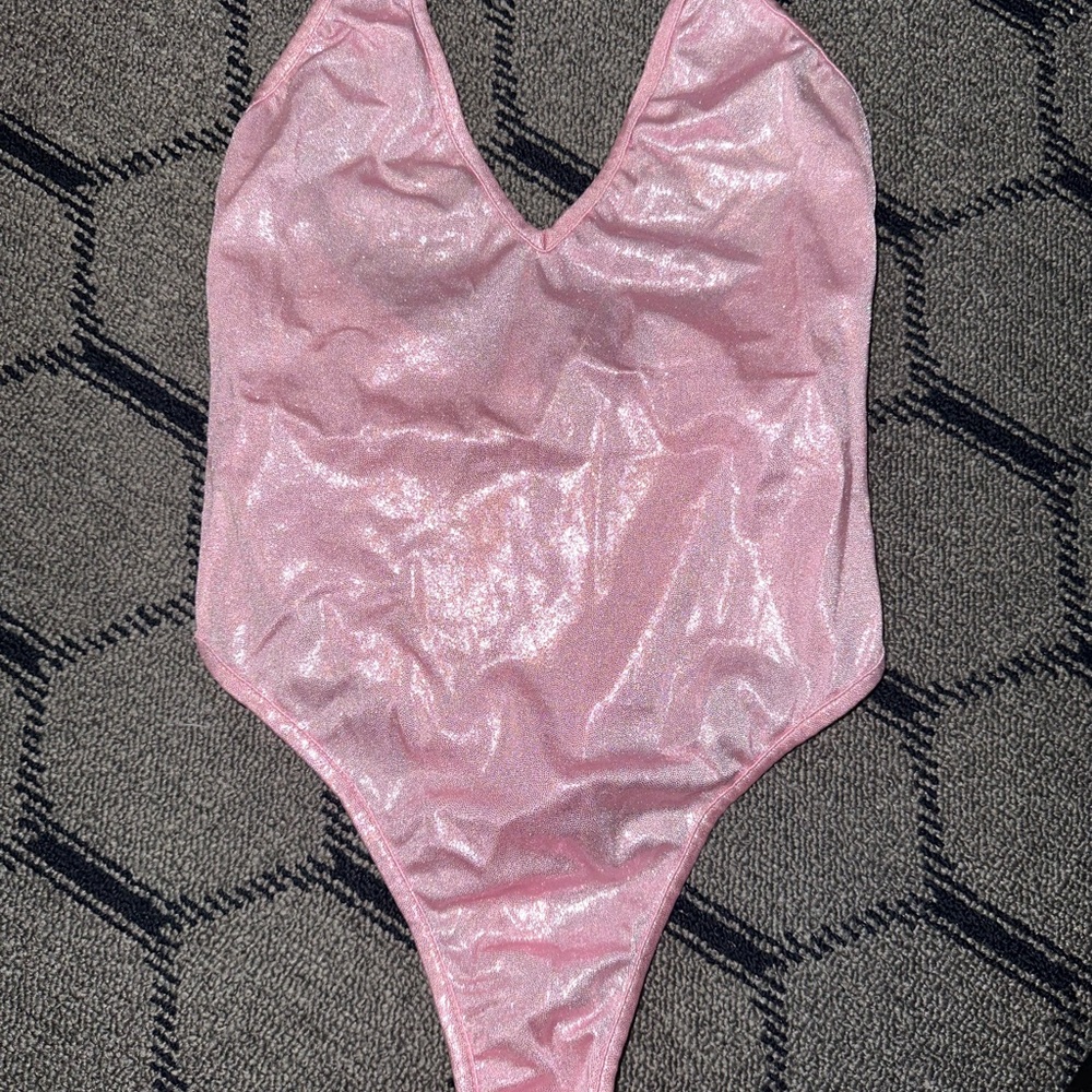 High cut Hologram Bodysuit